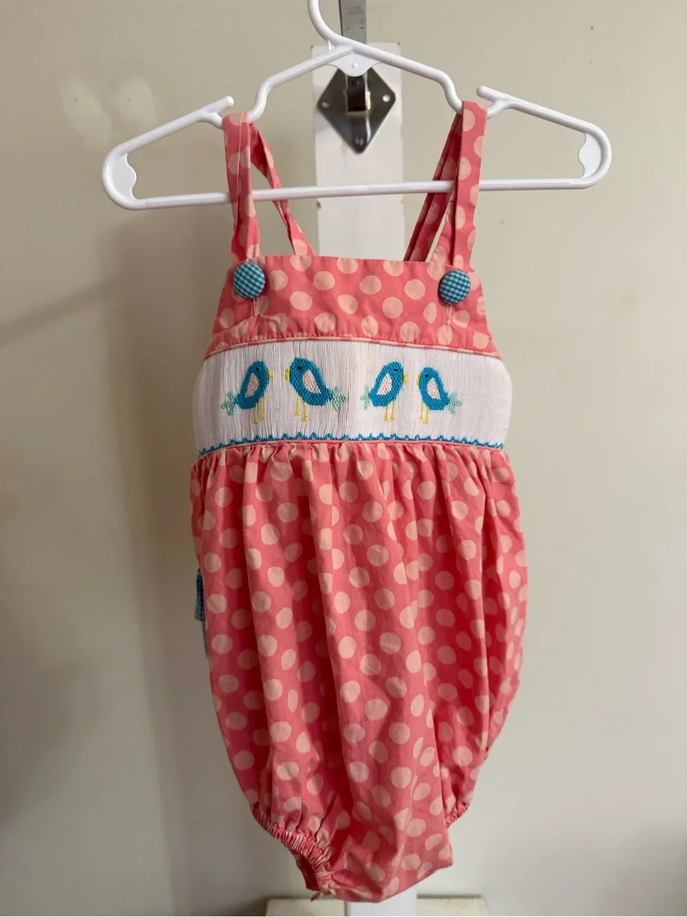 Classic Whimsy Smocked Ruffle Butt Romper